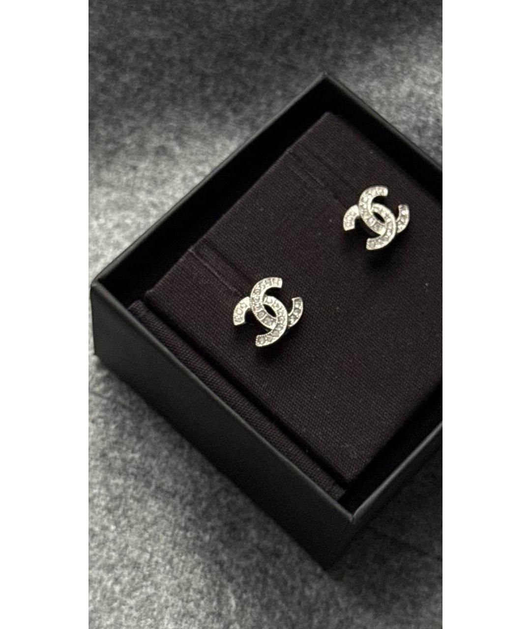 CHANEL Серебряные серьги, фото 4