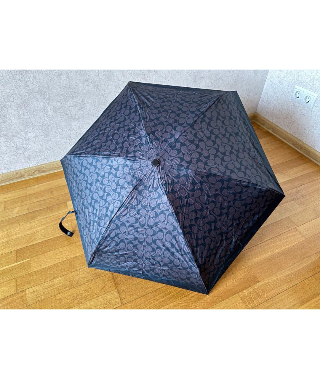 COACH Коричневый зонт, фото 8