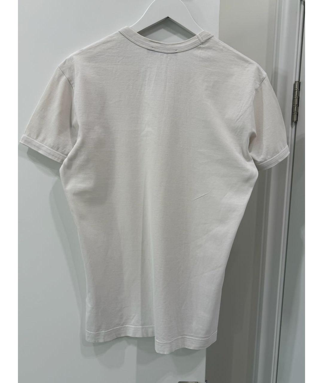 DOLCE&GABBANA Белая хлопковая футболка, фото 4