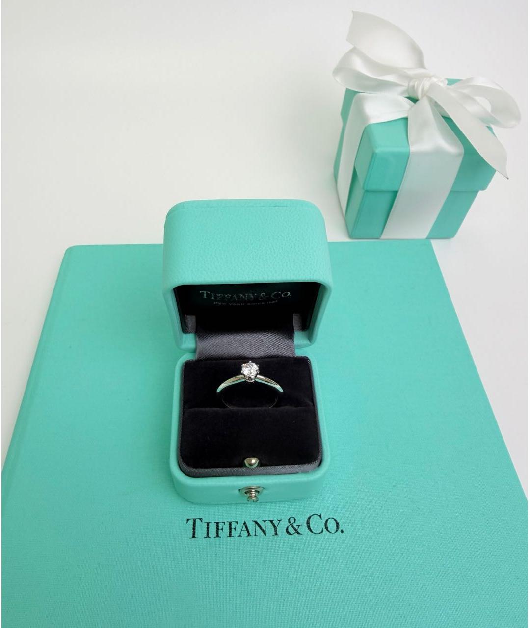 TIFFANY&CO Серебряное платиновое кольцо, фото 5