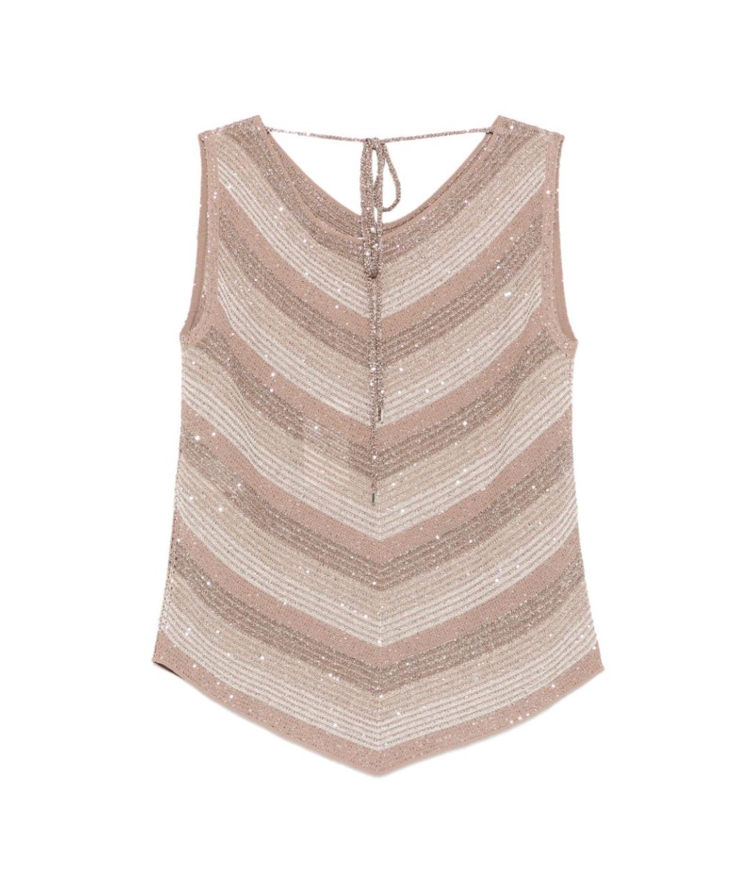 D.EXTERIOR Бежевая вискозная майка, фото 2