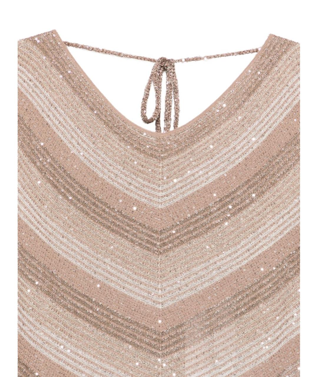 D.EXTERIOR Бежевая вискозная майка, фото 3