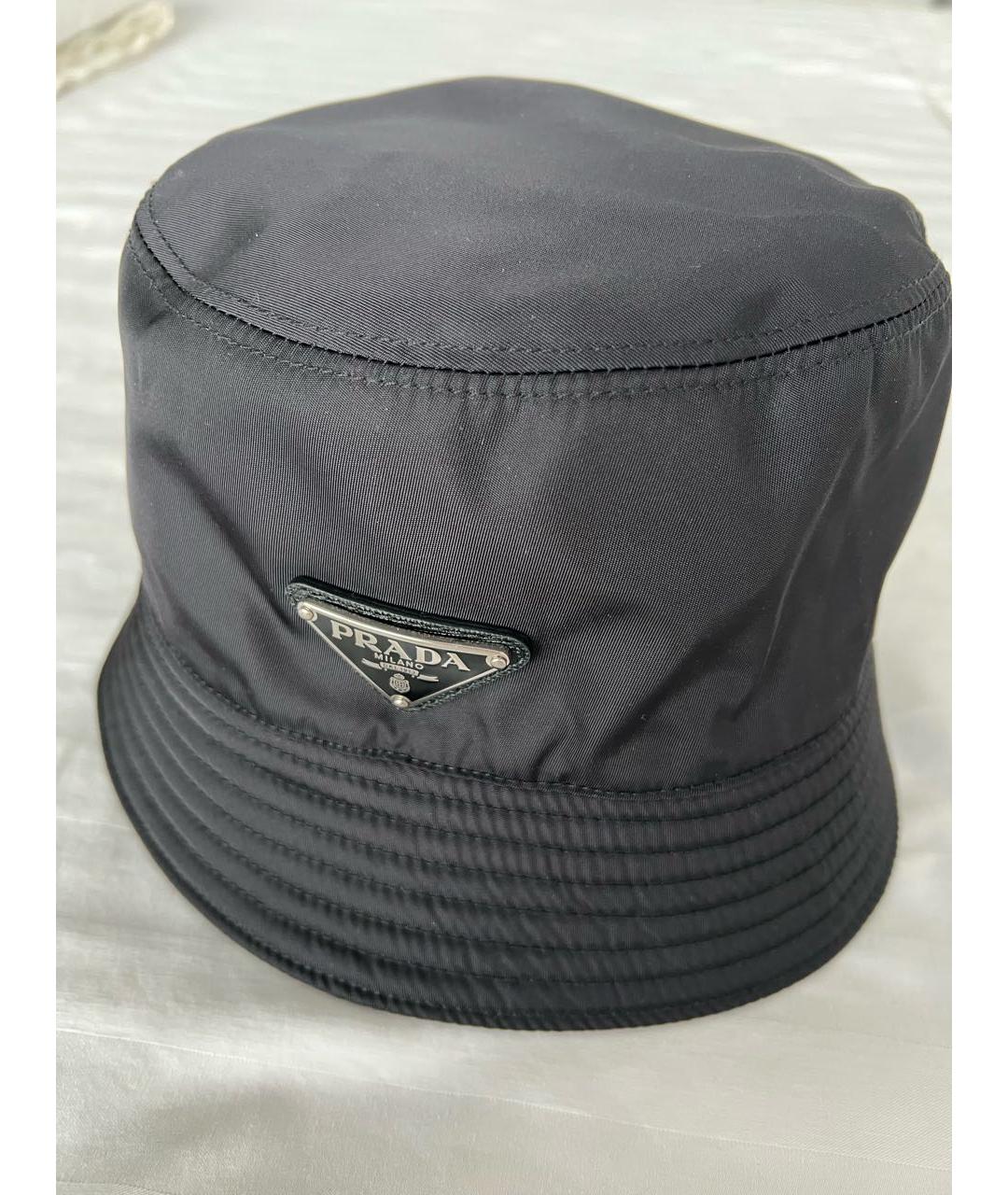 PRADA Черная синтетическая панама, фото 4