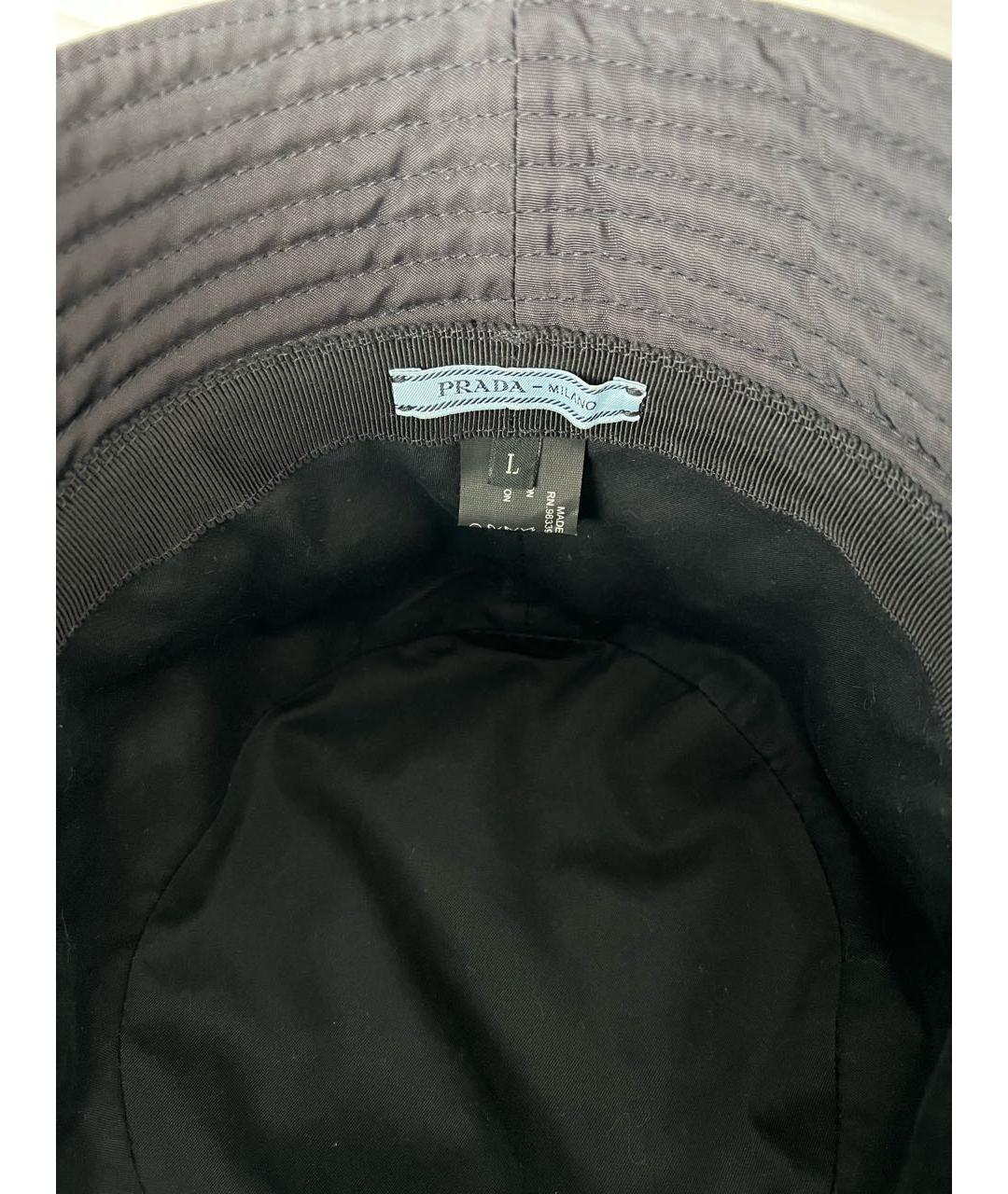 PRADA Черная синтетическая панама, фото 2