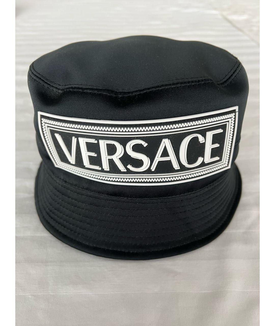 VERSACE Черная синтетическая панама, фото 4