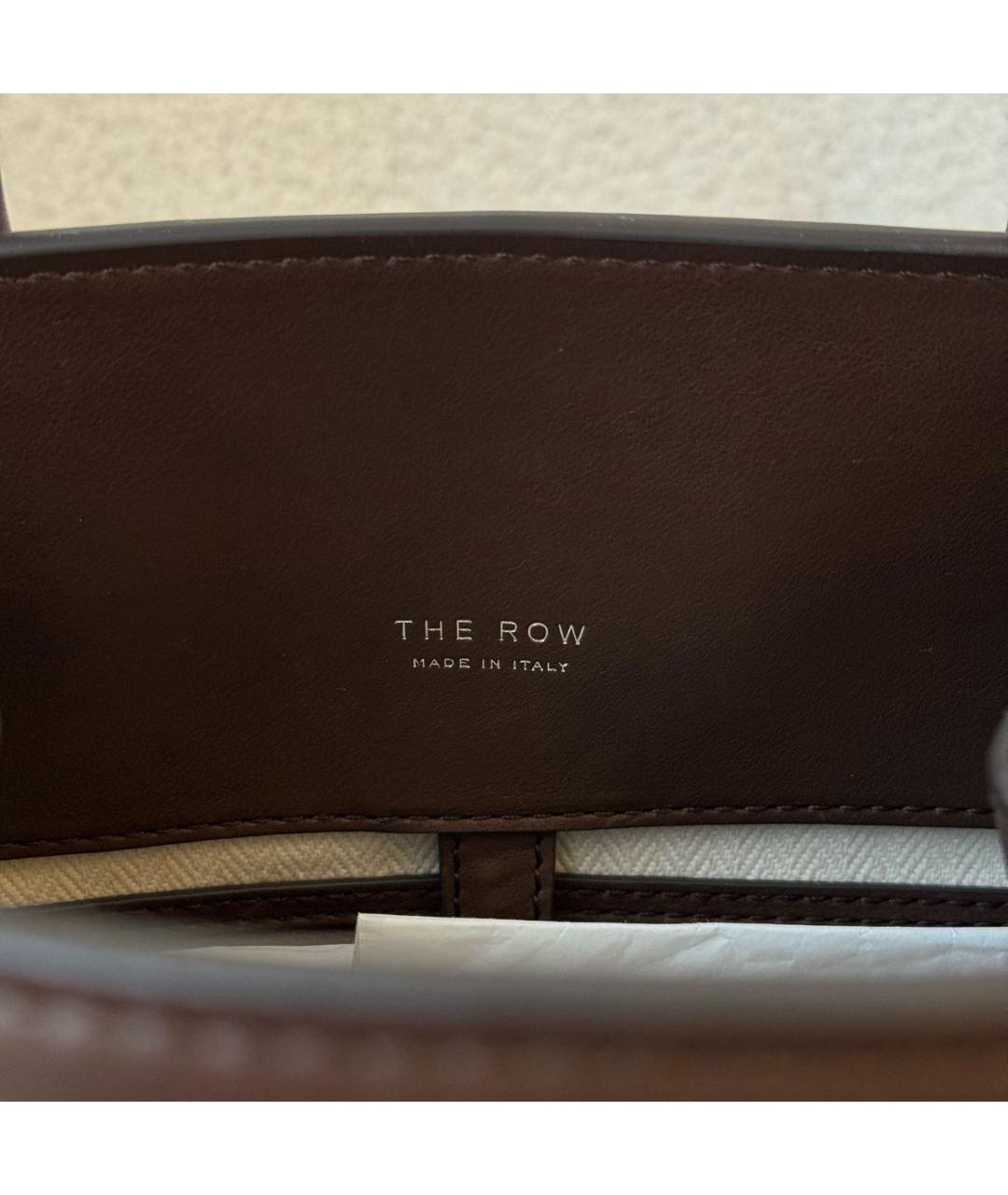 THE ROW Коричневая кожаная сумка через плечо, фото 4