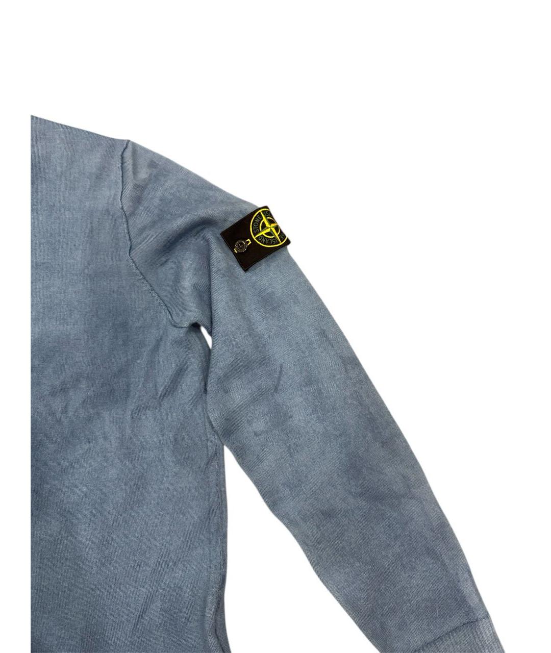 STONE ISLAND Синий шерстяной джемпер / свитер, фото 2
