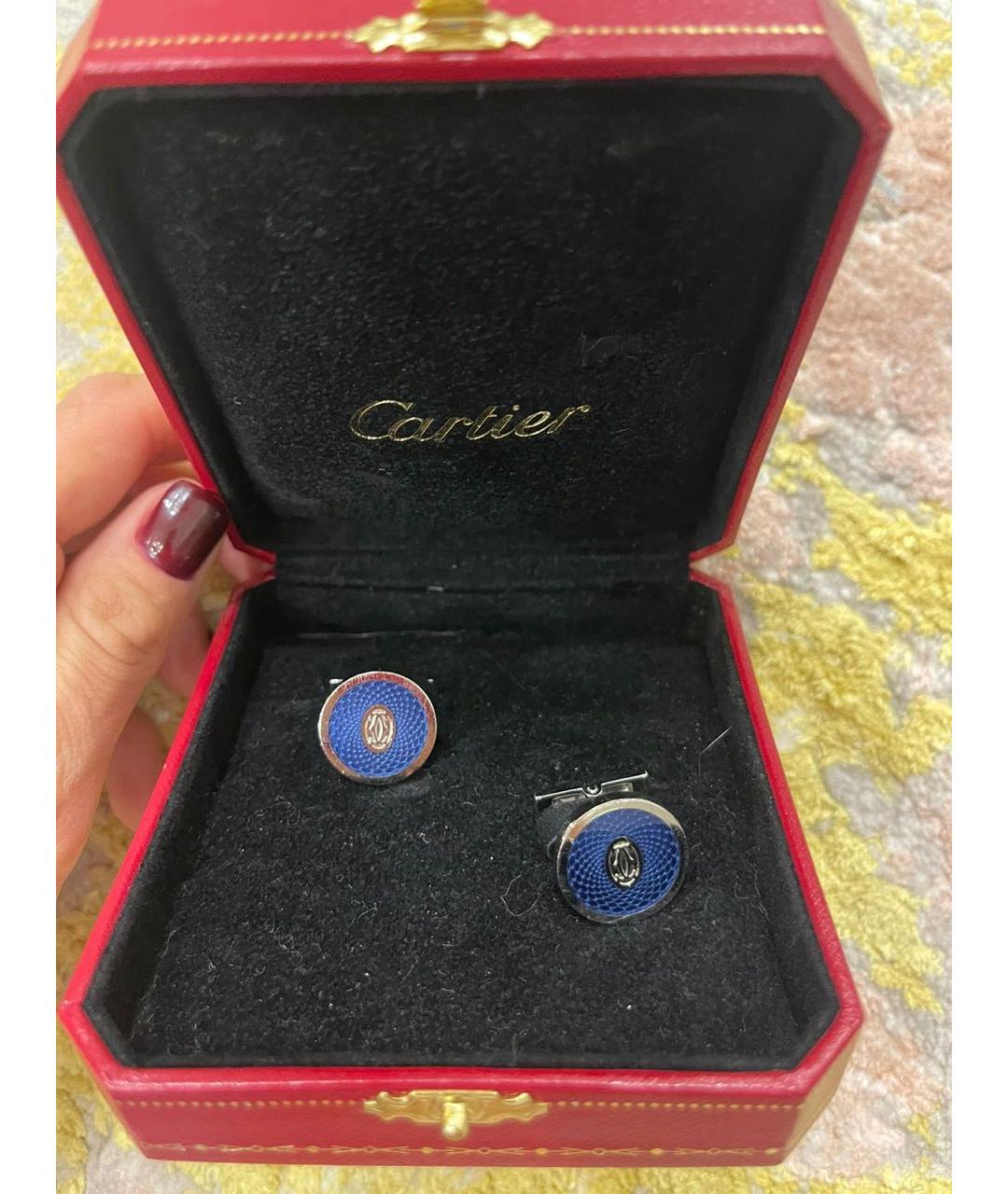 CARTIER Синие запонки, фото 3