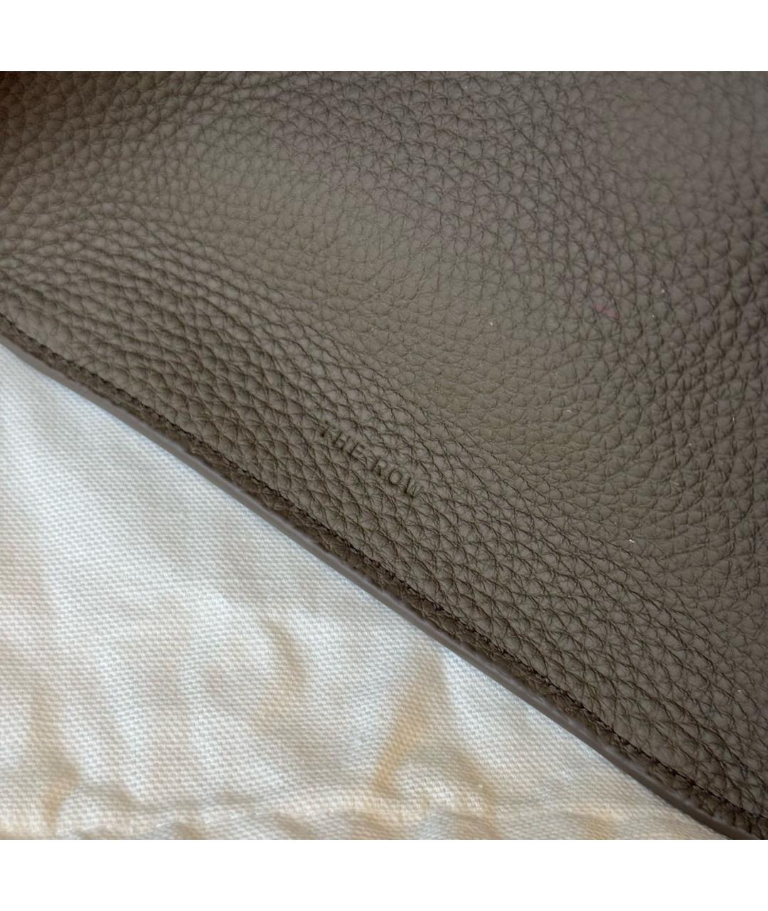 THE ROW Серая кожаная сумка через плечо, фото 3