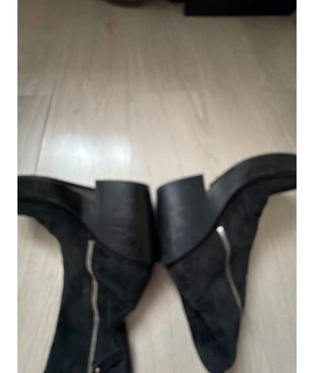 VIC MATIE Черные замшевые ботильоны, фото 6