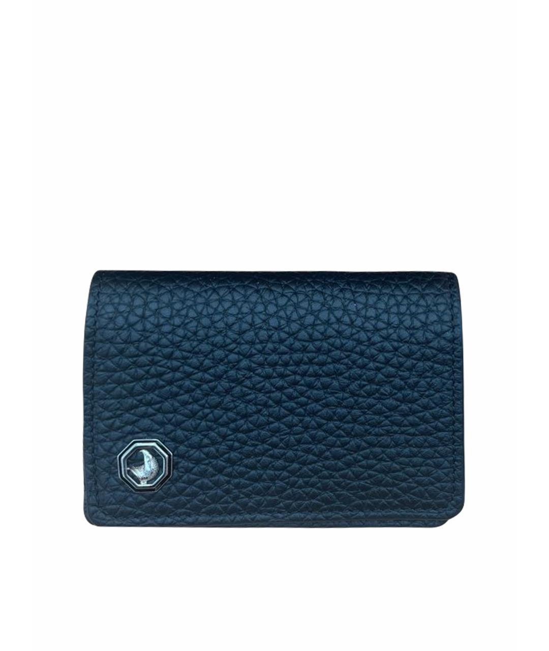 STEFANO RICCI Черный кожаный кардхолдер, фото 1