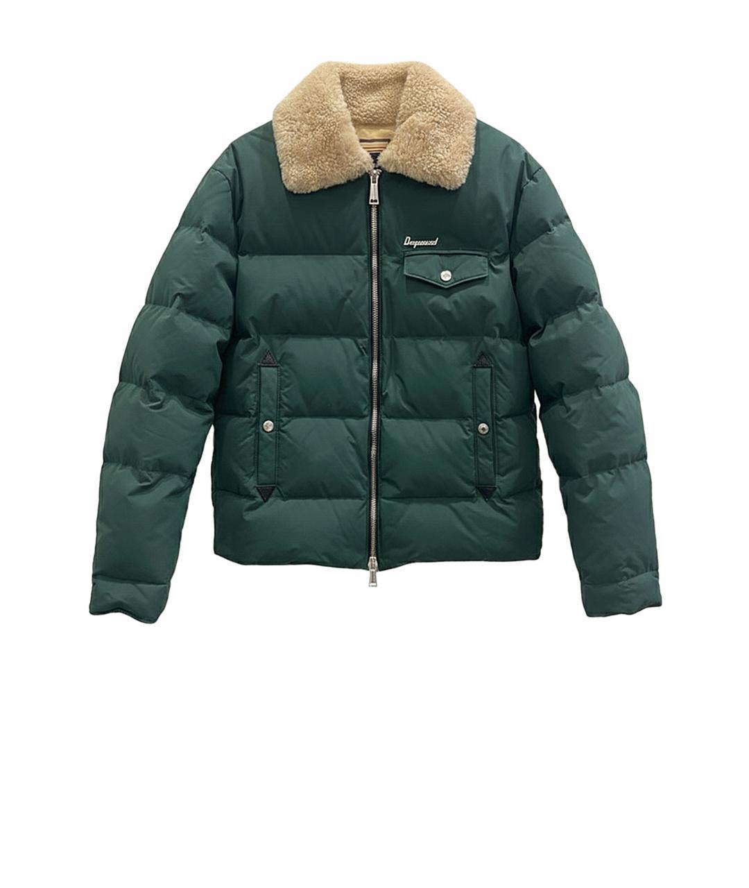 DSQUARED2 Зеленый пуховик, фото 1