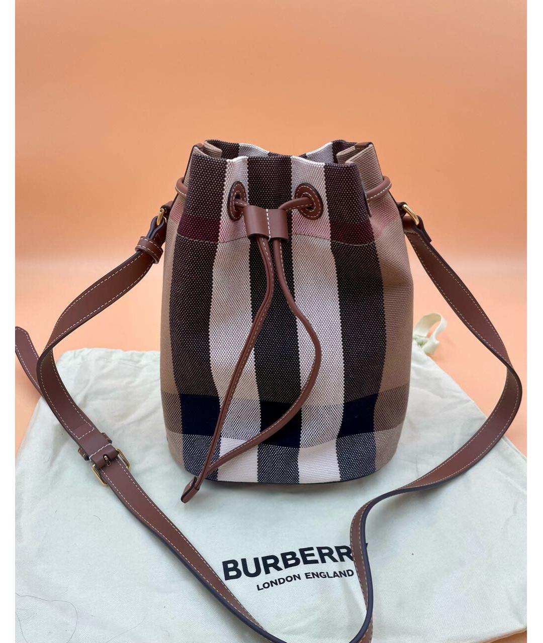 BURBERRY Мульти тканевая сумка через плечо, фото 8
