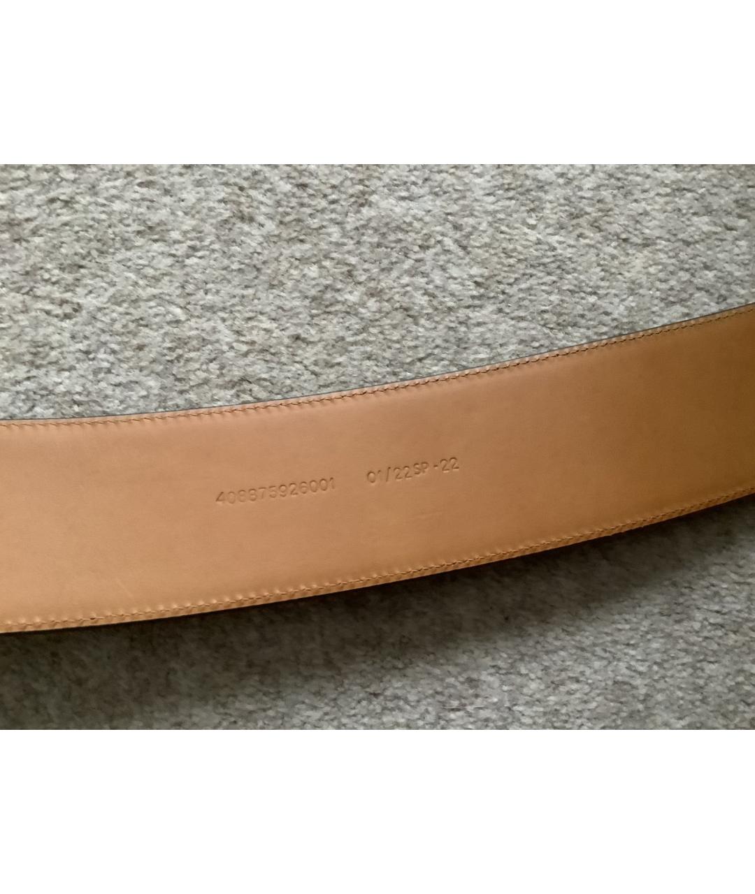 RALPH LAUREN Серебрянный ремень из экзотической кожи, фото 7