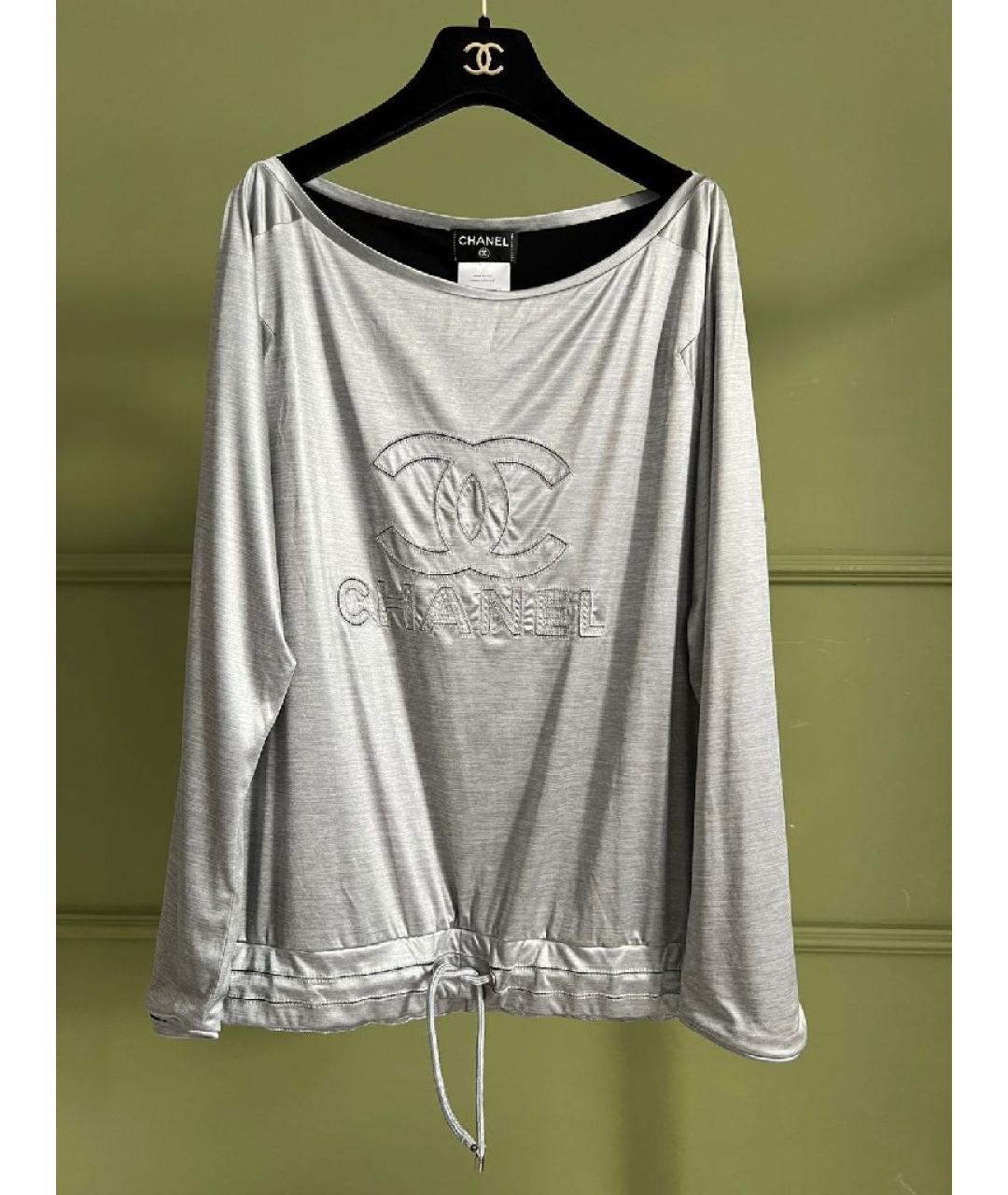 CHANEL Серебряная спортивная куртка, фото 7