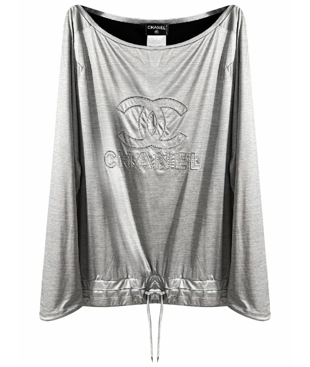 CHANEL Серебряная спортивная куртка, фото 1