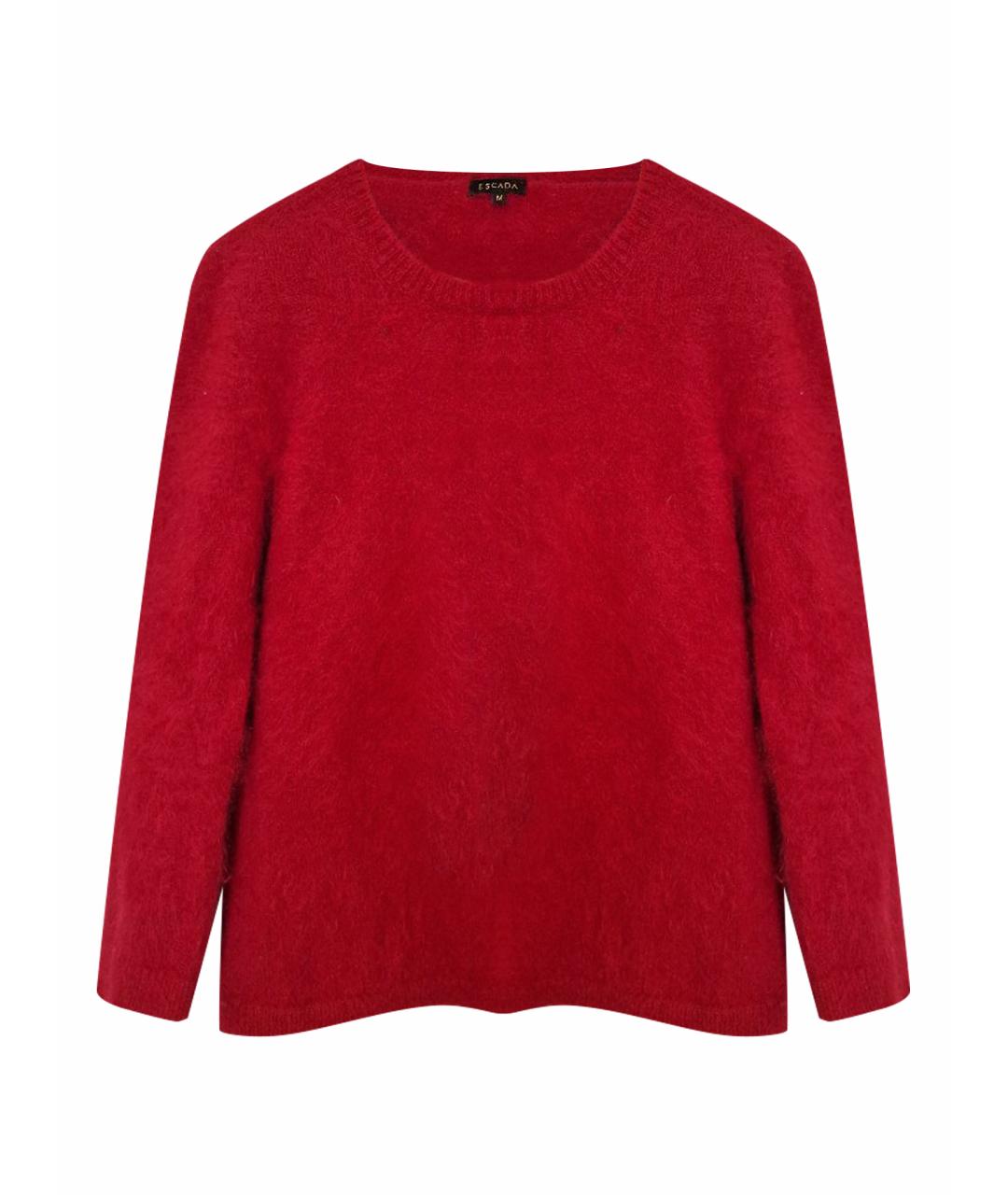 ESCADA Красный шерстяной джемпер / свитер, фото 1