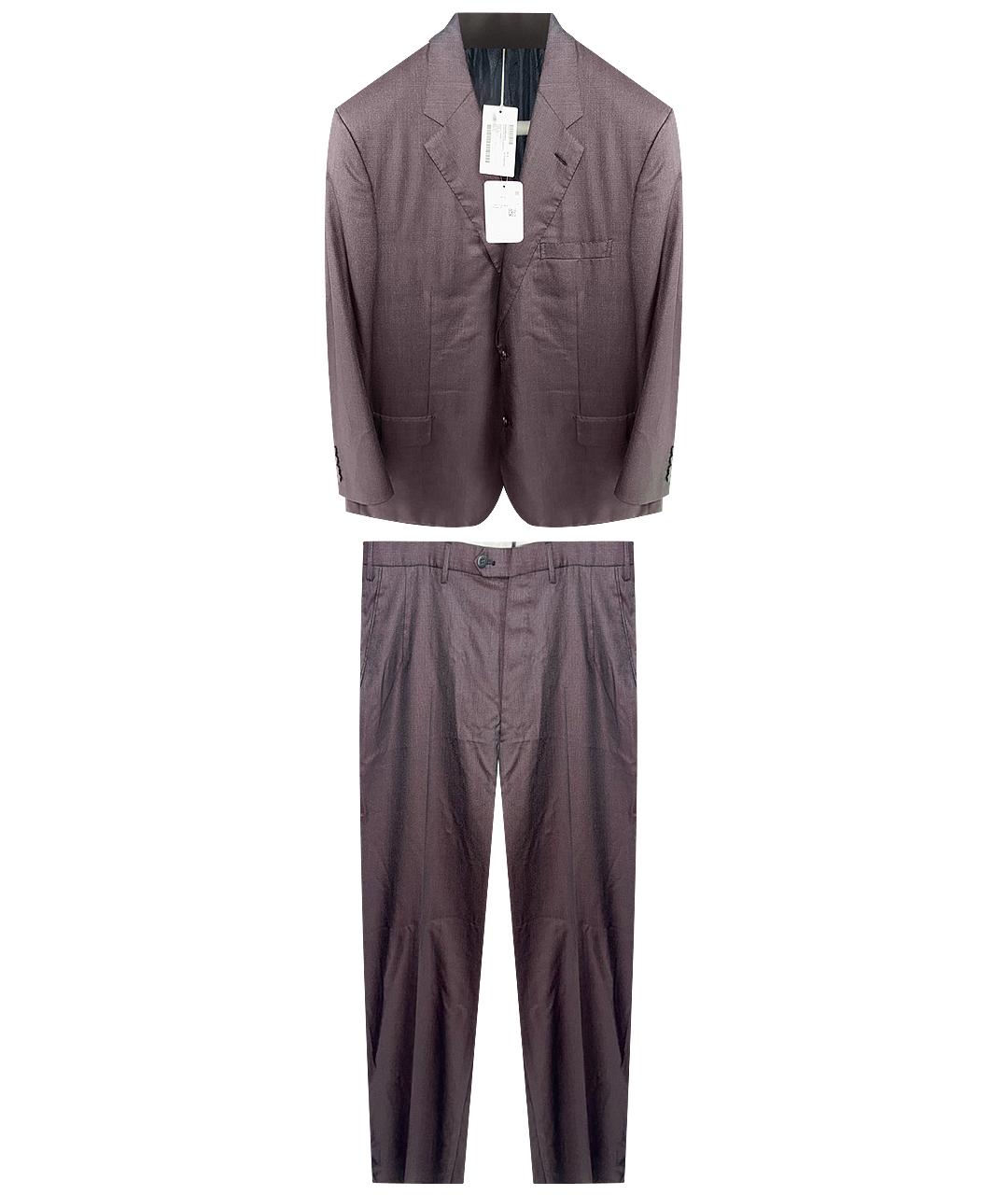 BRIONI Бордовый классический костюм, фото 1