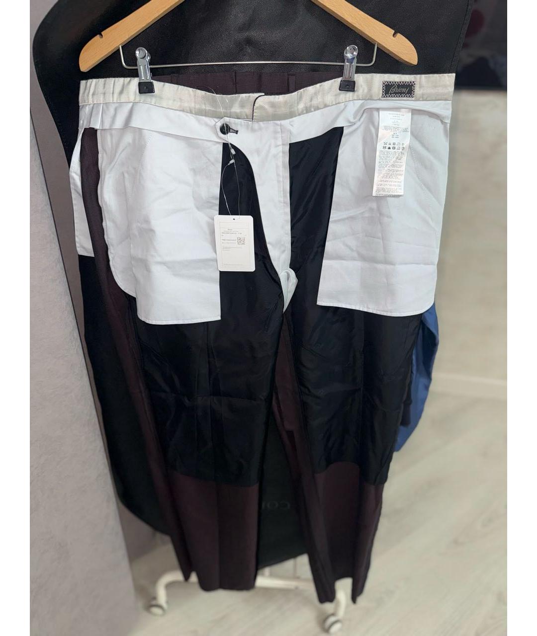 BRIONI Бордовый классический костюм, фото 7