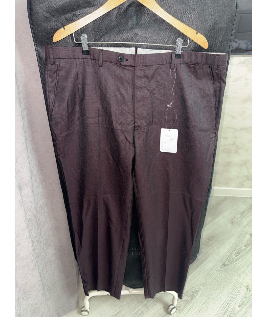 BRIONI Бордовый классический костюм, фото 3