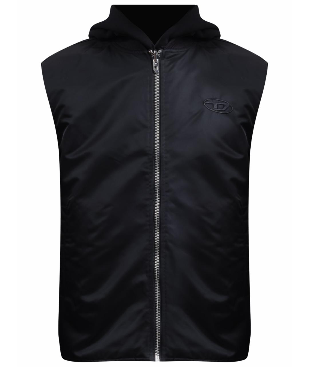 DIESEL Черный полиамидовый жилет, фото 1