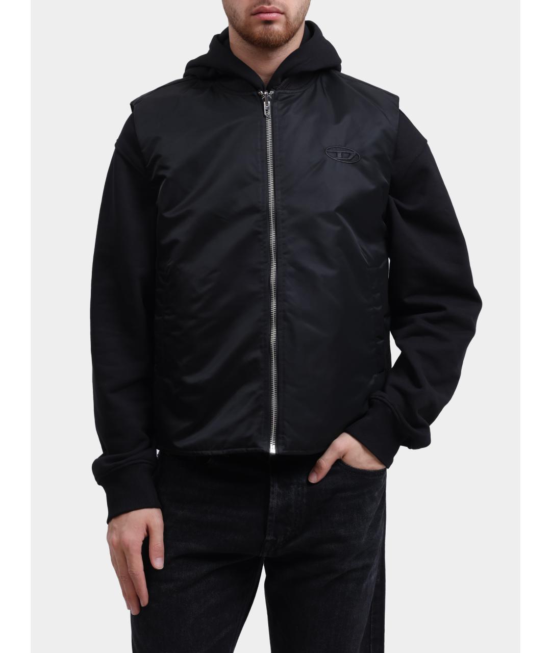 DIESEL Черный полиамидовый жилет, фото 8