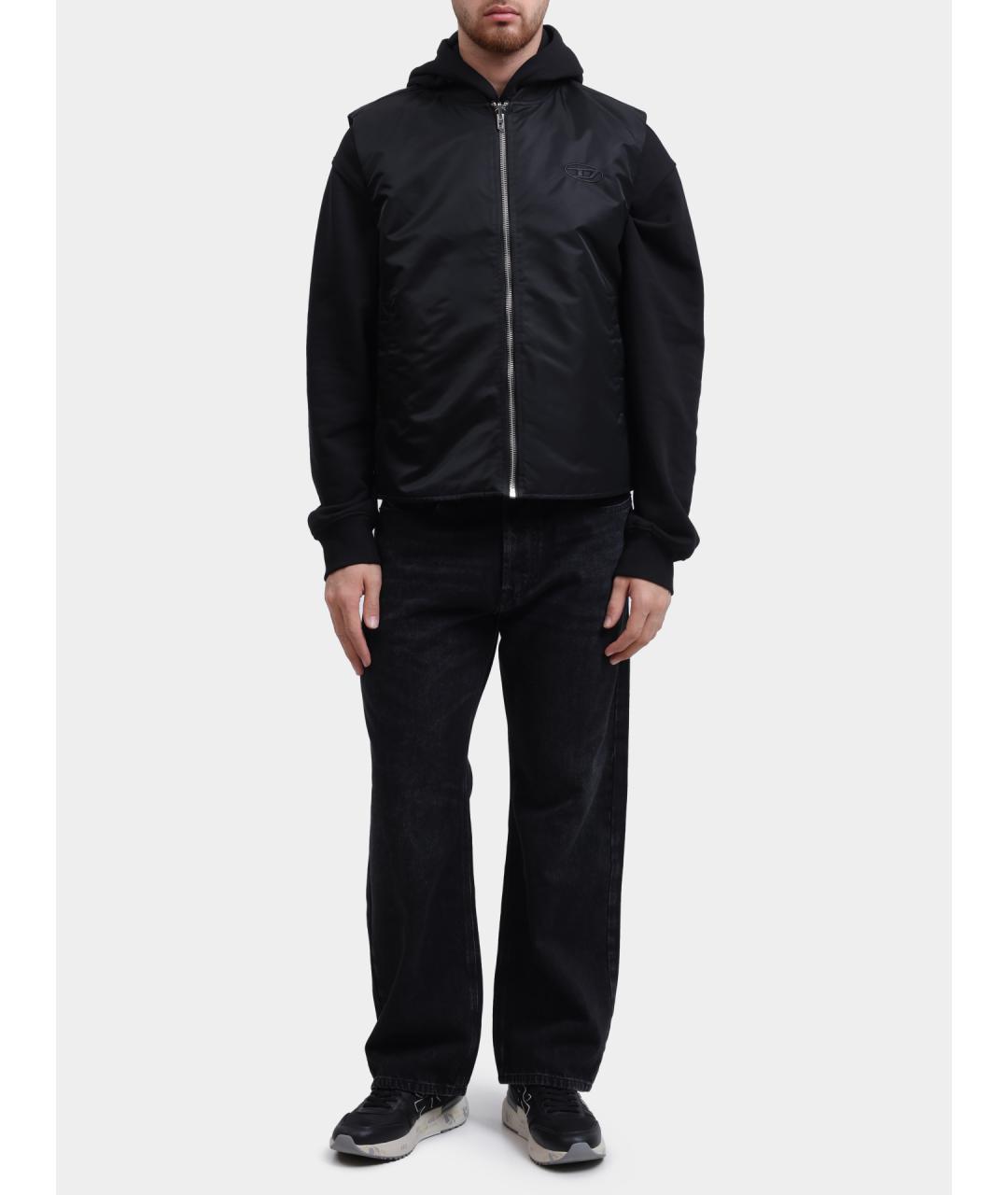 DIESEL Черный полиамидовый жилет, фото 2