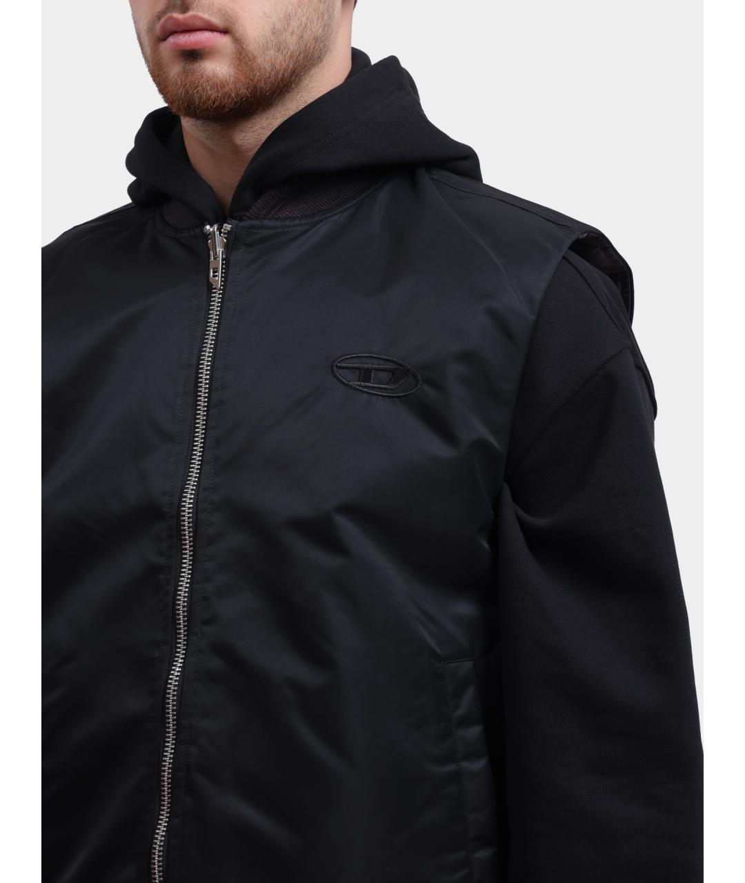 DIESEL Черный полиамидовый жилет, фото 4