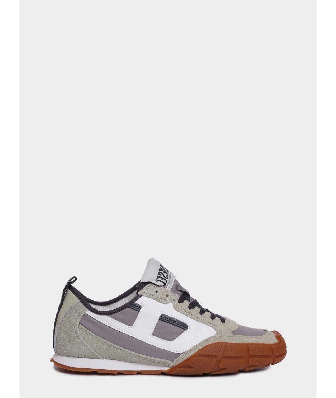 DIESEL Серые низкие кроссовки / кеды, фото 1