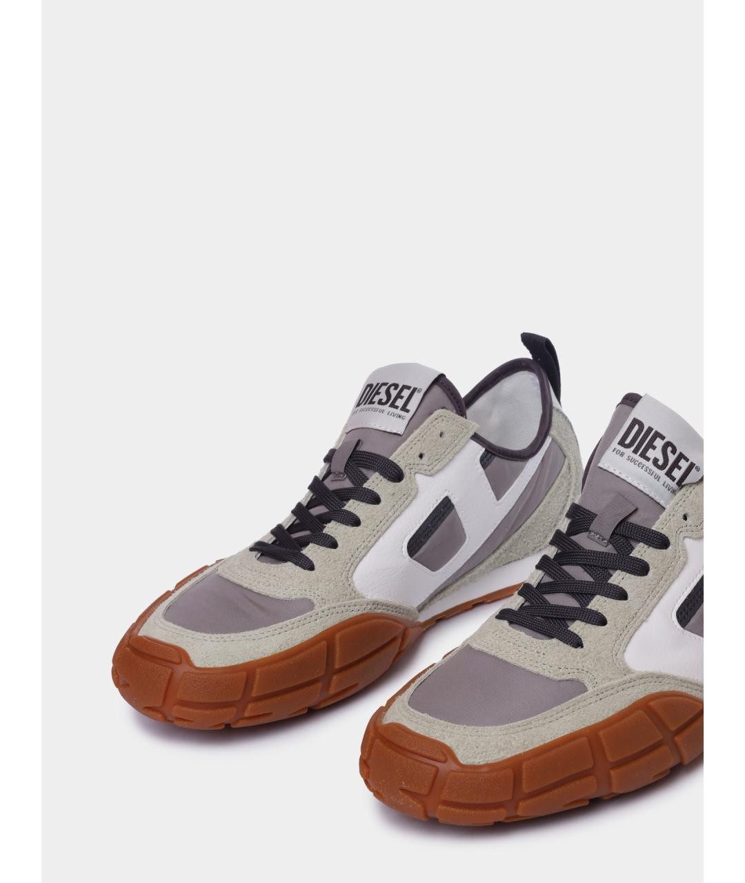 DIESEL Серые низкие кроссовки / кеды, фото 4