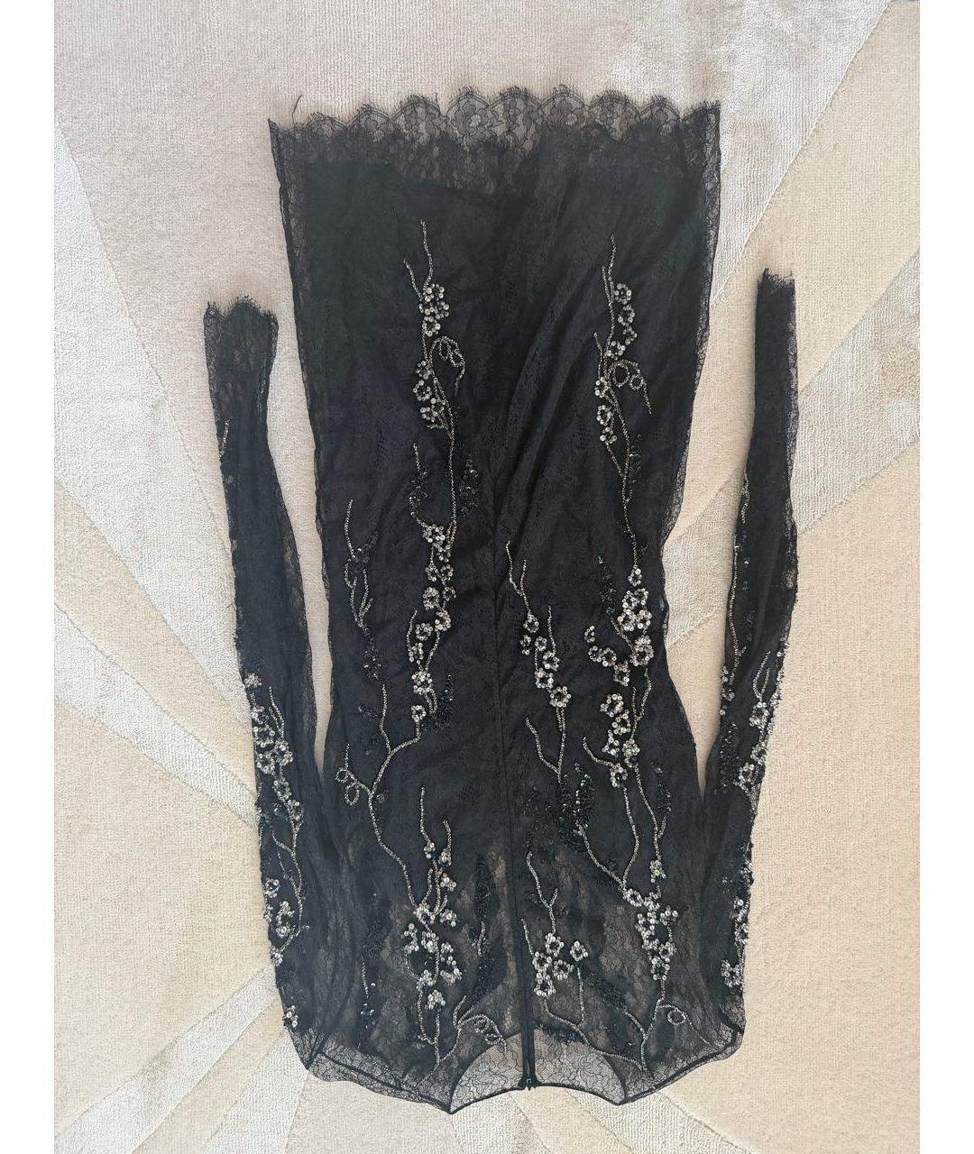 BOHEMIQUE Черное шелковое вечернее платье, фото 3