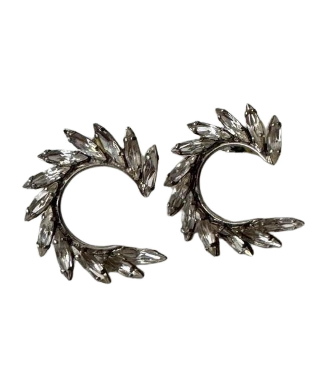 SAINT LAURENT Серебряные металлические серьги, фото 1