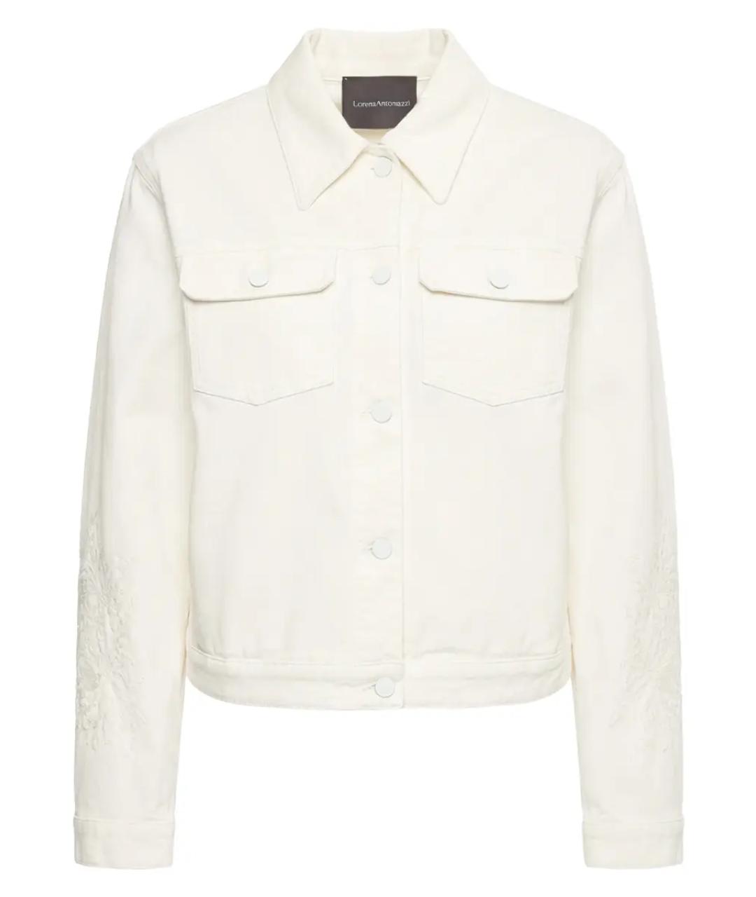 LORENA ANTONIAZZI Белая хлопковая куртка, фото 1
