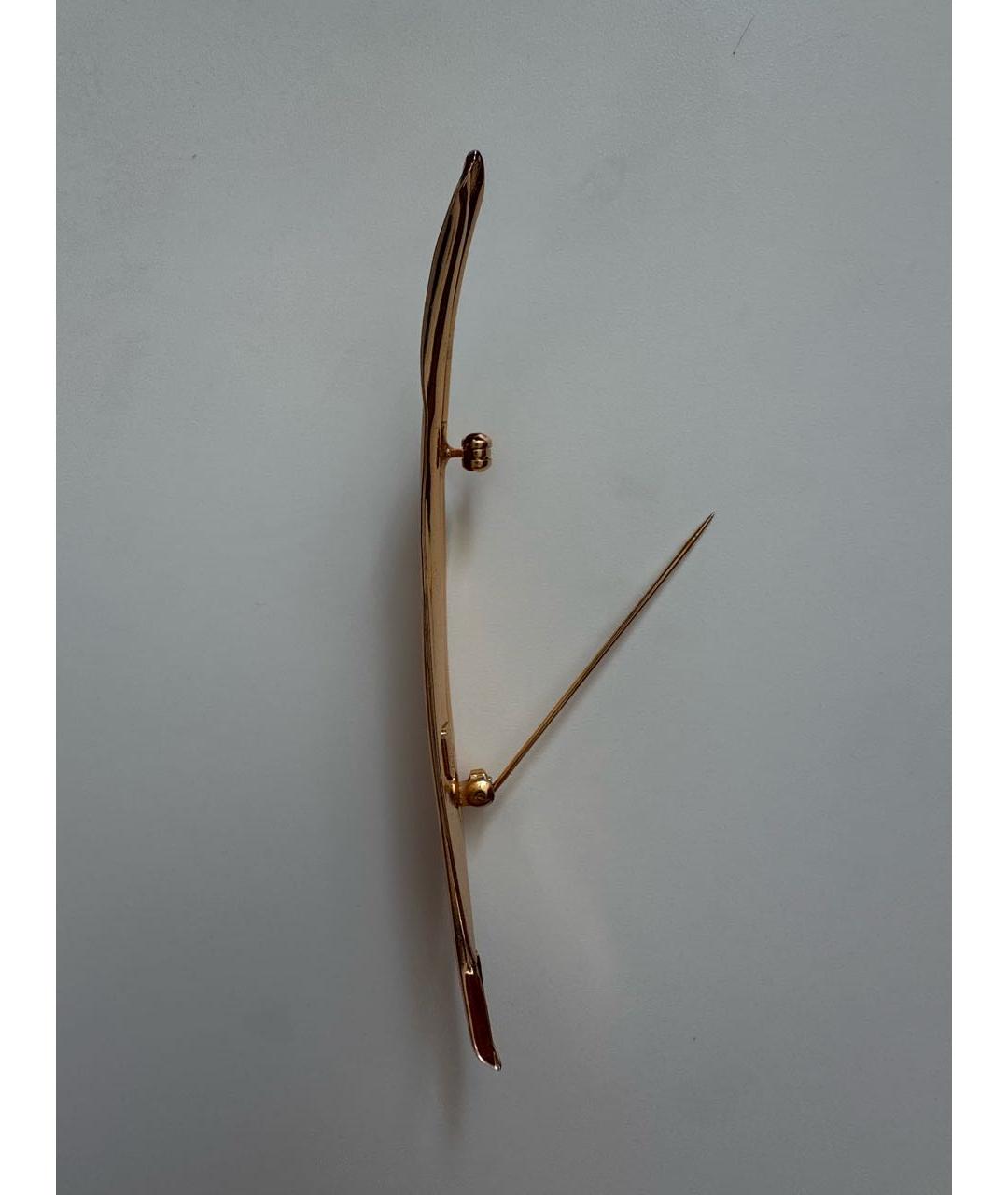 CHRISTIAN DIOR Золотая позолоченная булавка / брошь, фото 3