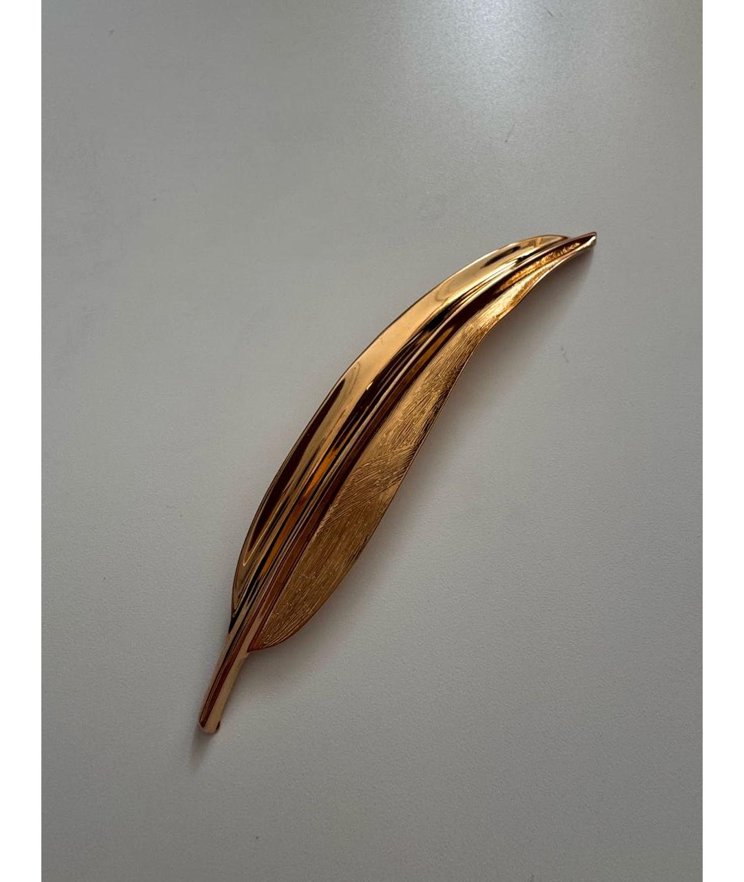 CHRISTIAN DIOR Золотая позолоченная булавка / брошь, фото 7