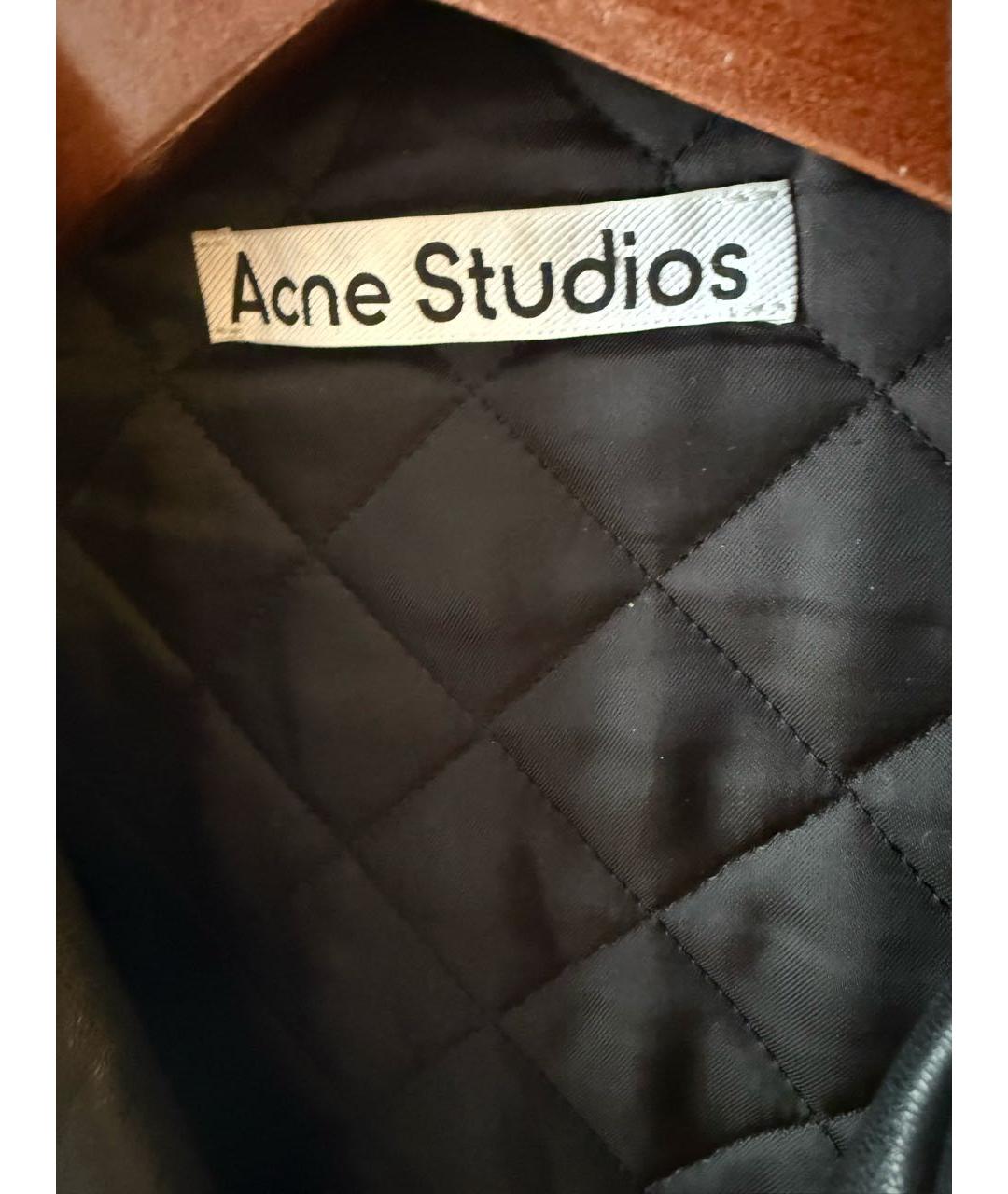 ACNE STUDIOS Черная кожаная куртка, фото 3