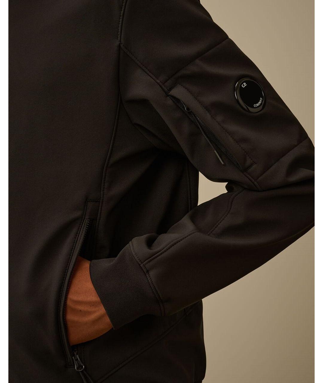 CP COMPANY Черная полиэстеровая куртка, фото 3