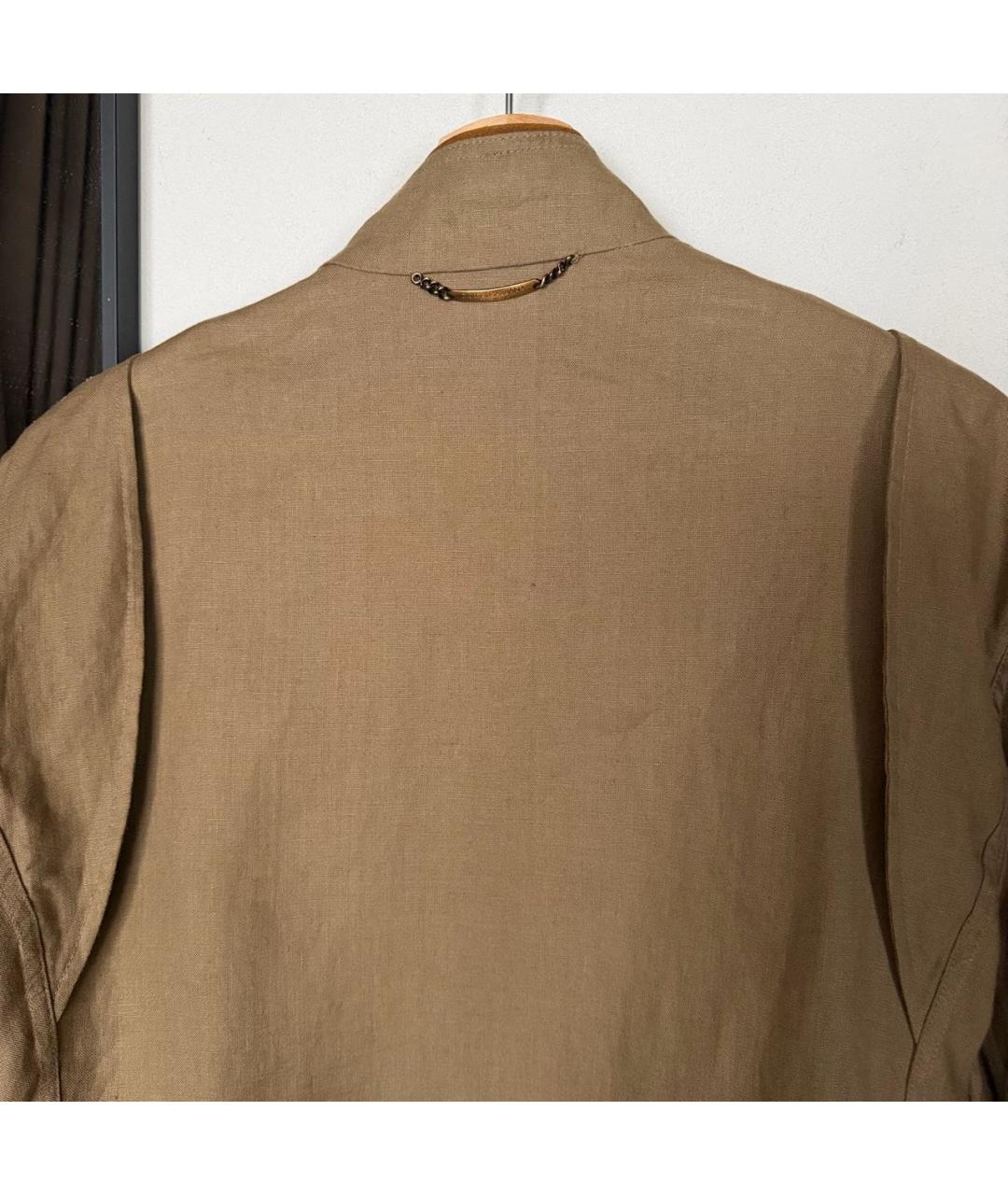 DOLCE&GABBANA Бежевая льняная куртка, фото 3