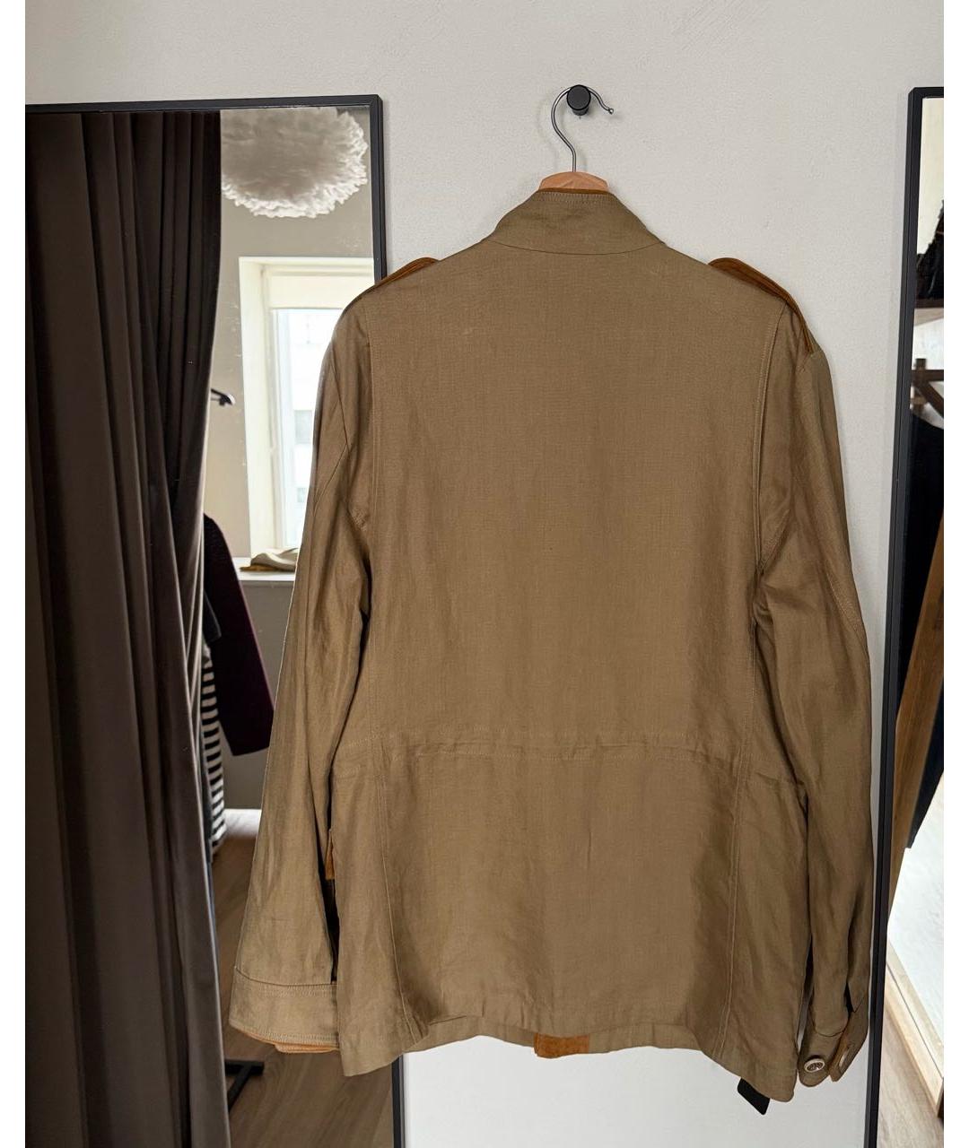 DOLCE&GABBANA Бежевая льняная куртка, фото 2