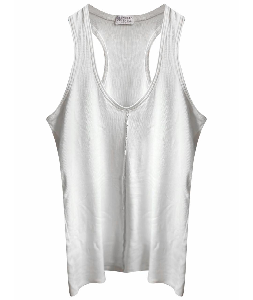BRUNELLO CUCINELLI Белая майка, фото 1