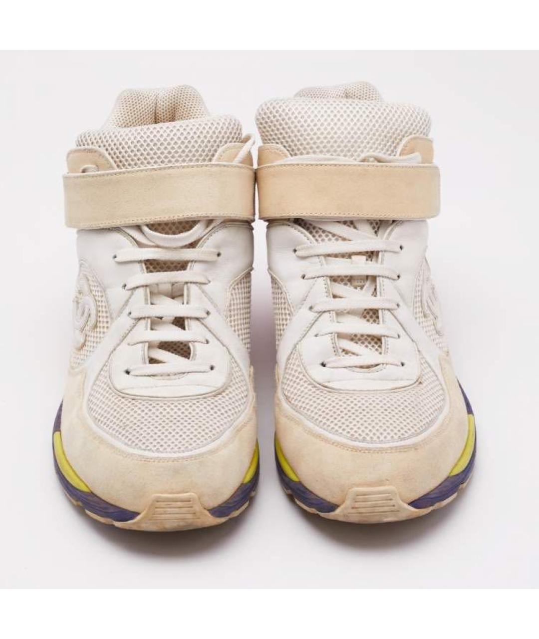 CHANEL Мульти кожаные кроссовки, фото 3