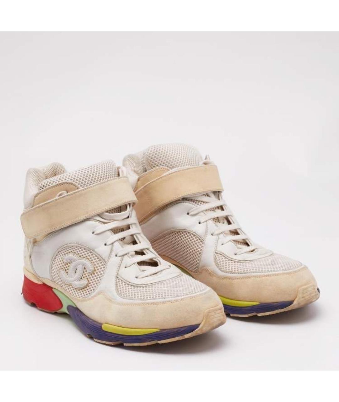 CHANEL Мульти кожаные кроссовки, фото 4