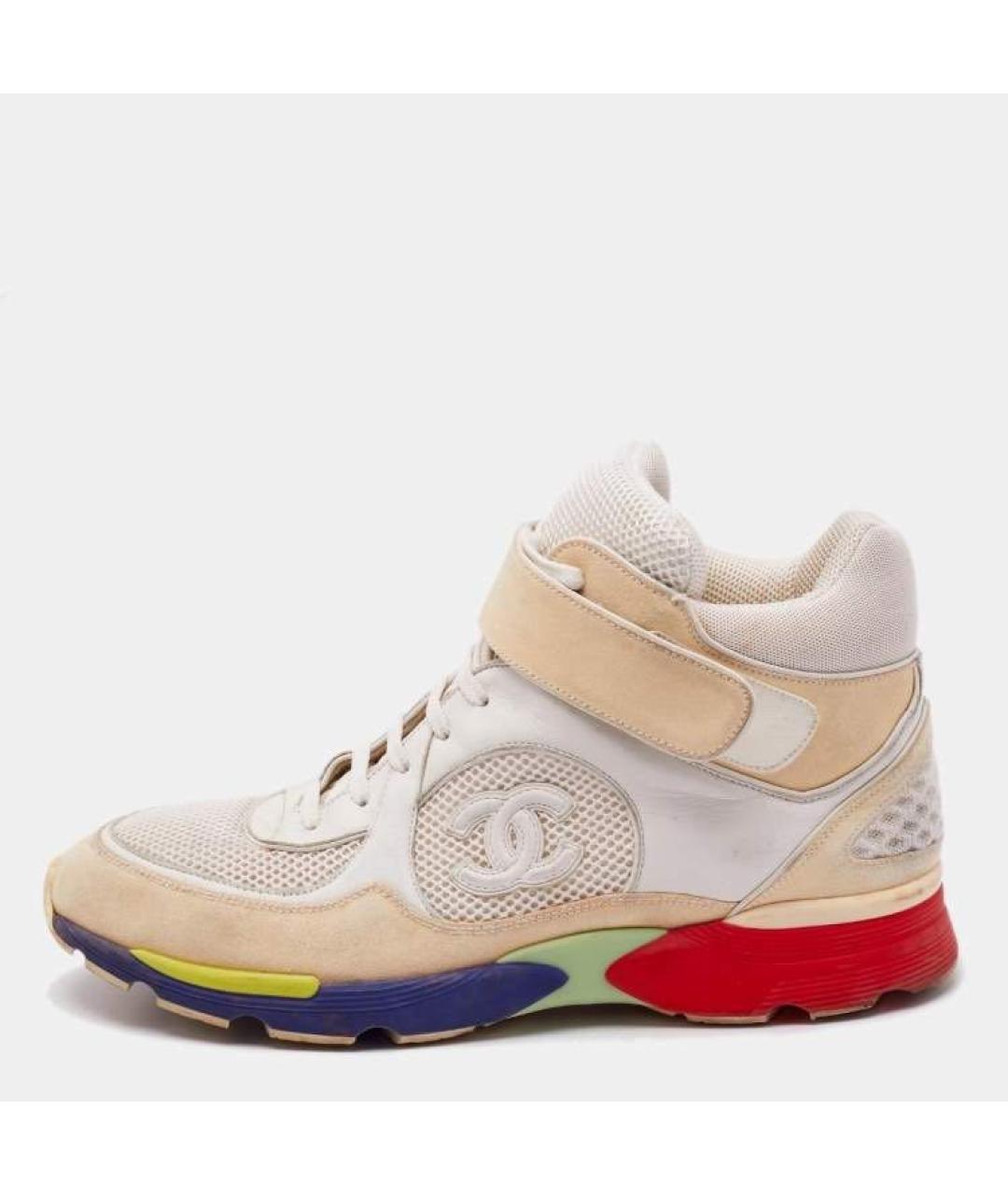 CHANEL Мульти кожаные кроссовки, фото 7