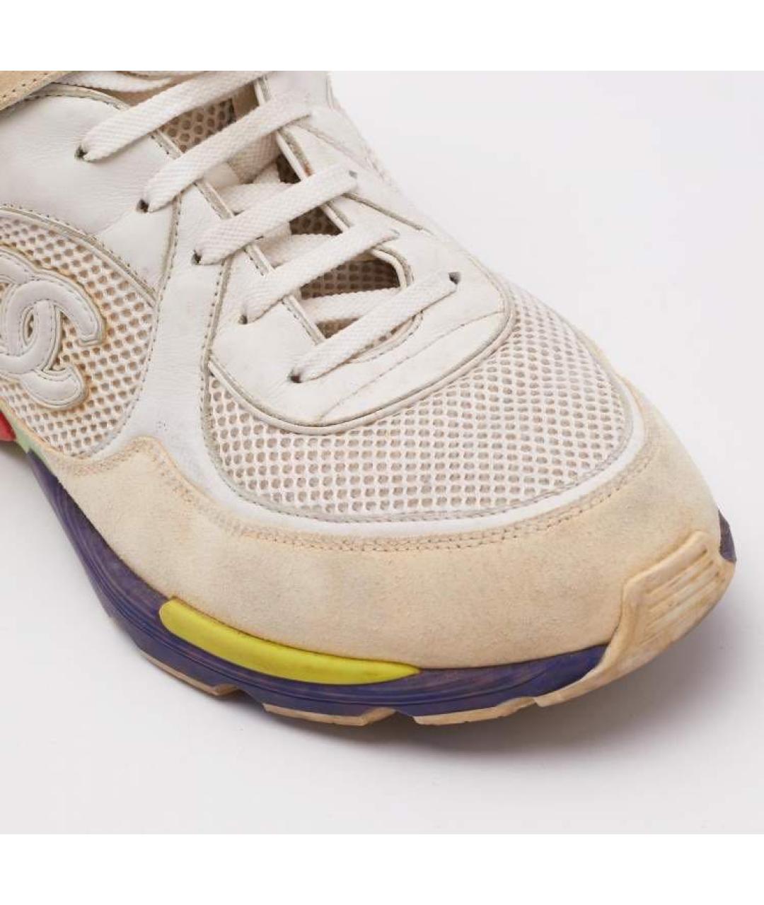 CHANEL Мульти кожаные кроссовки, фото 6