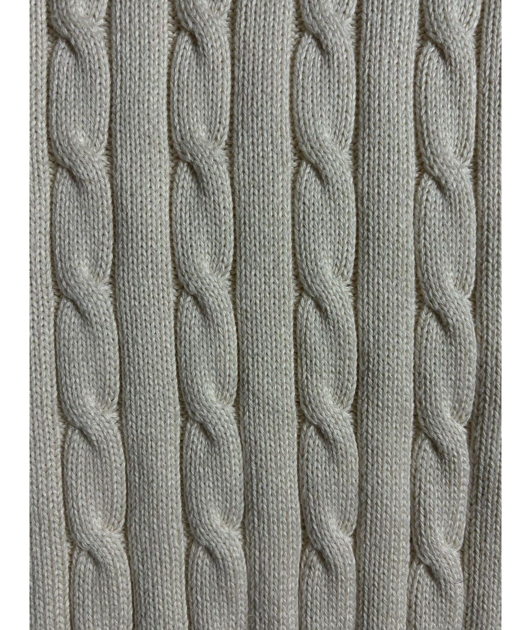 POLO RALPH LAUREN Бежевый хлопковый джемпер / свитер, фото 3