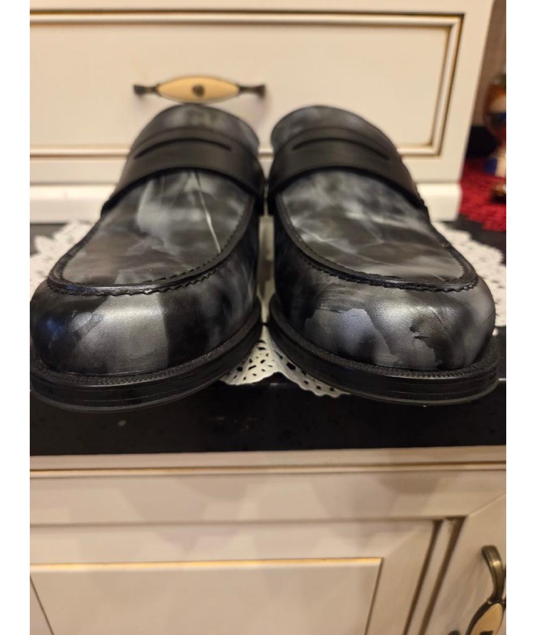 JIMMY CHOO Черные кожаные лоферы, фото 2