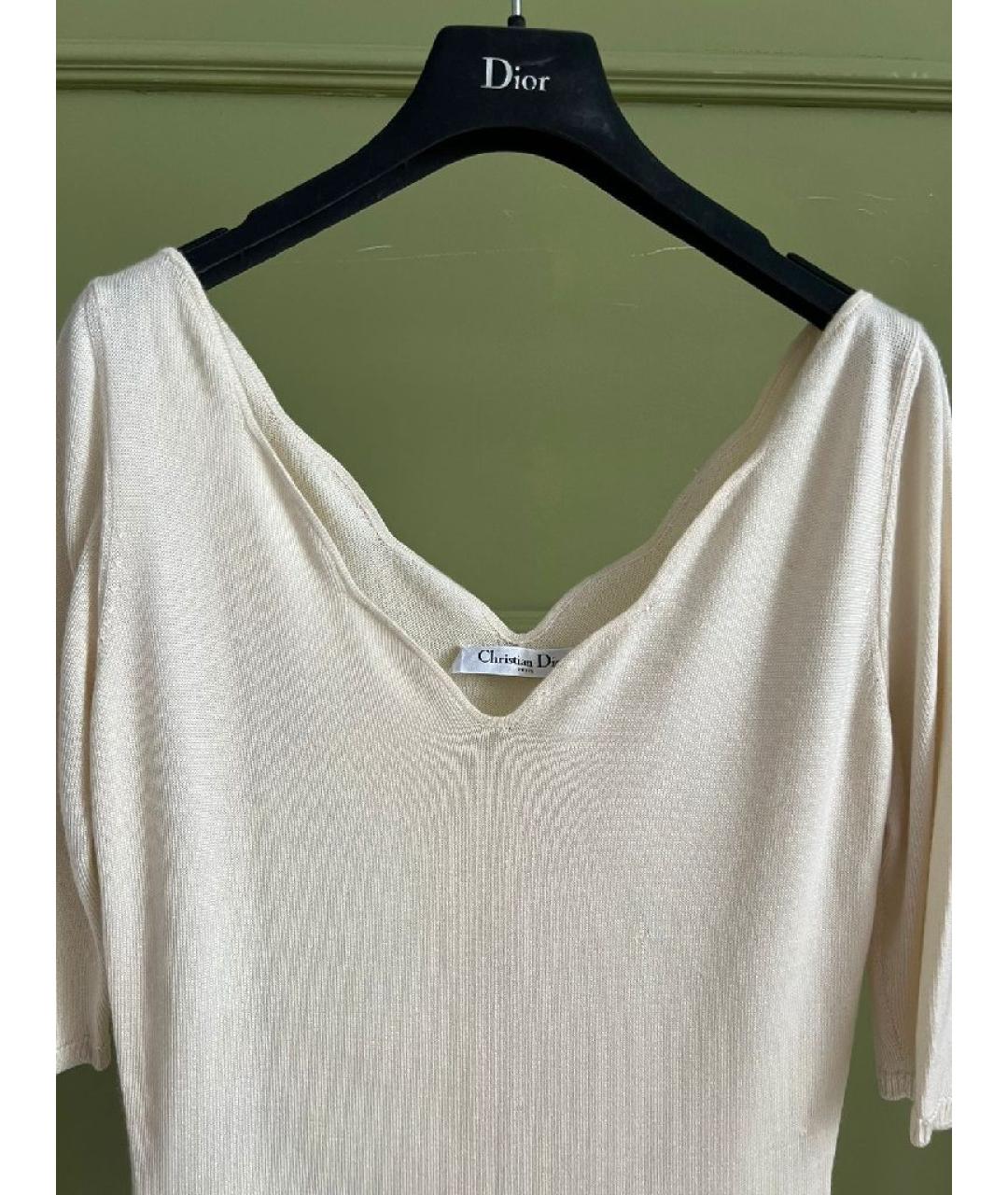 CHRISTIAN DIOR Бежевая футболка, фото 2