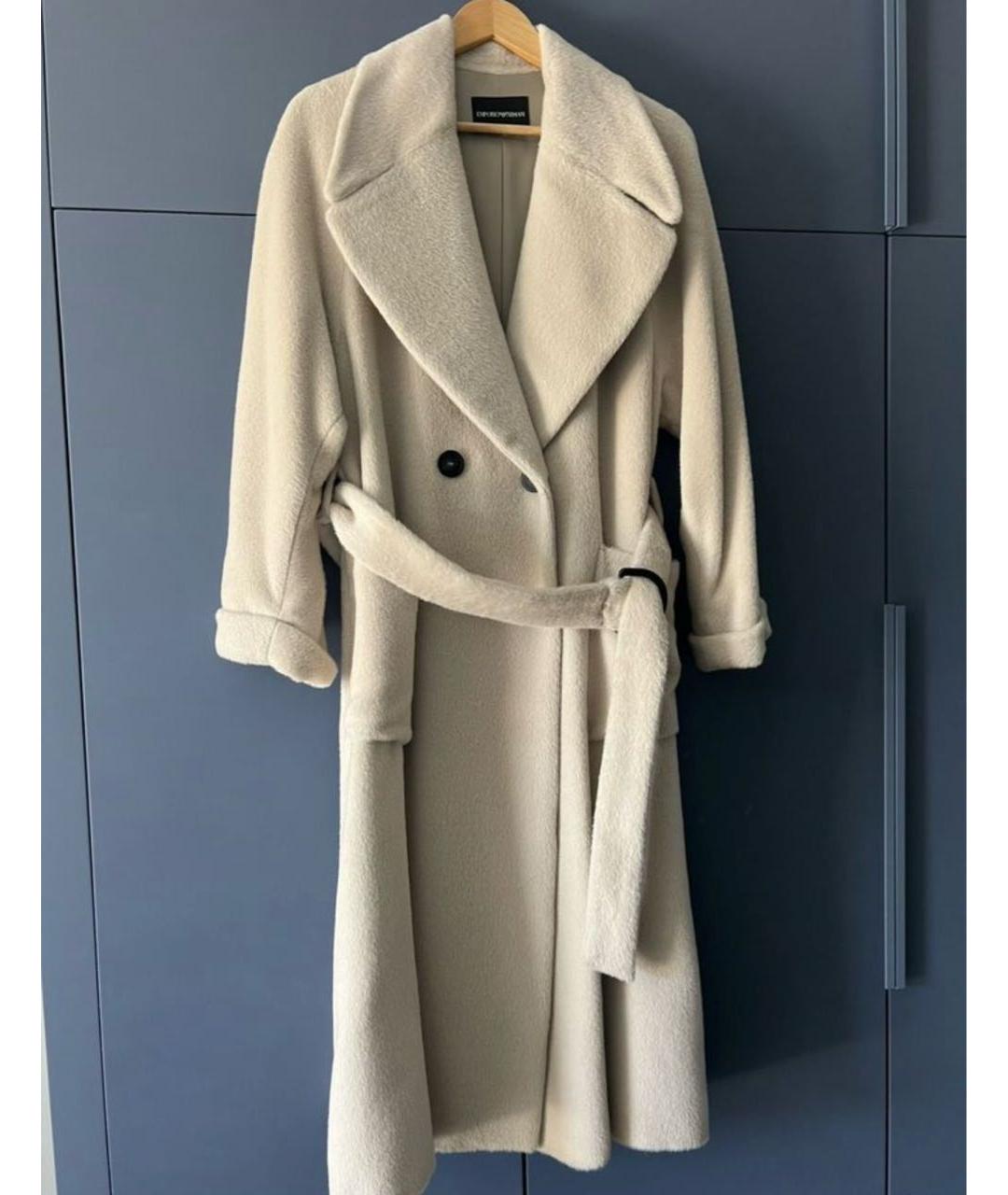 EMPORIO ARMANI Бежевое пальто, фото 4