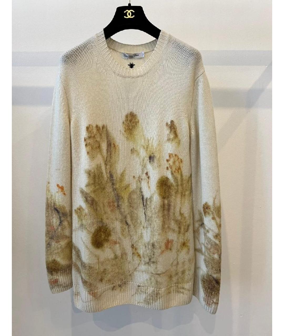 CHRISTIAN DIOR Бежевый джемпер / свитер, фото 8