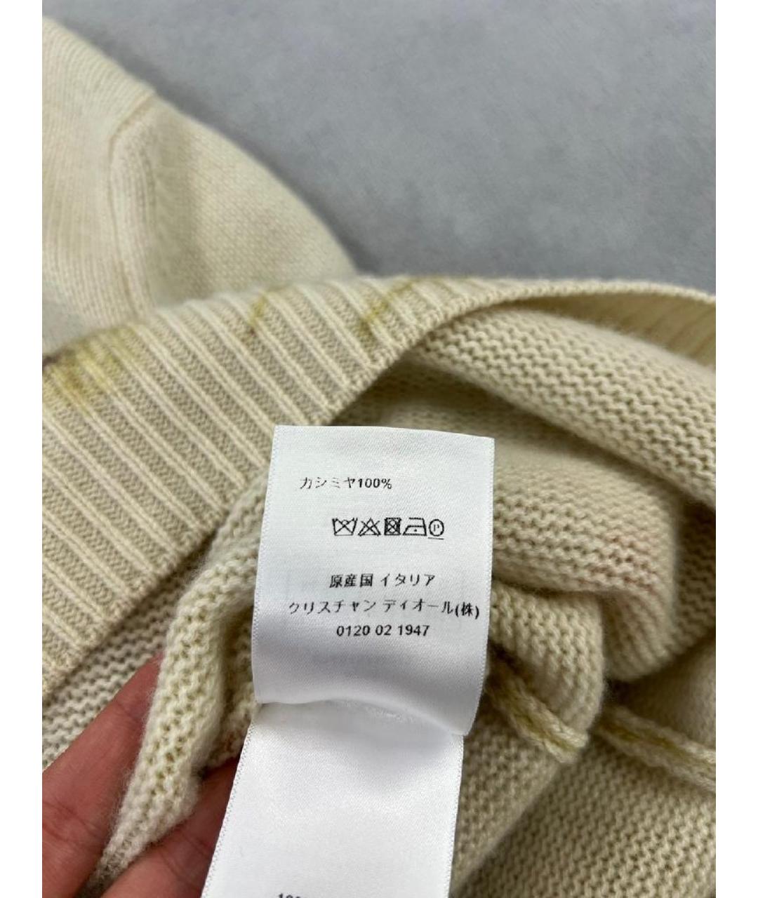 CHRISTIAN DIOR Бежевый джемпер / свитер, фото 7